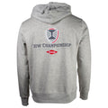 Light gray hoodie with 'Dow Championship' and 'Dow' logo on the back.