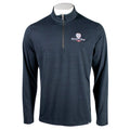 Black long sleeve quarter zip with a small dow championship logo on the left chest. 
